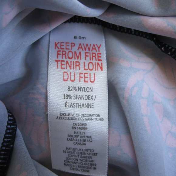 Hatley Baby Rash Guard Wet Swimsuit Size 6-9M Blue Red Crabs Lobsters EUC Unisex - Picture 6 of 6